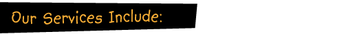 Our Services Include